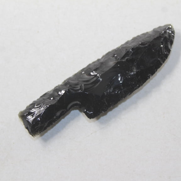 1 Small Obsidian Ornamental Knife Blade #0041