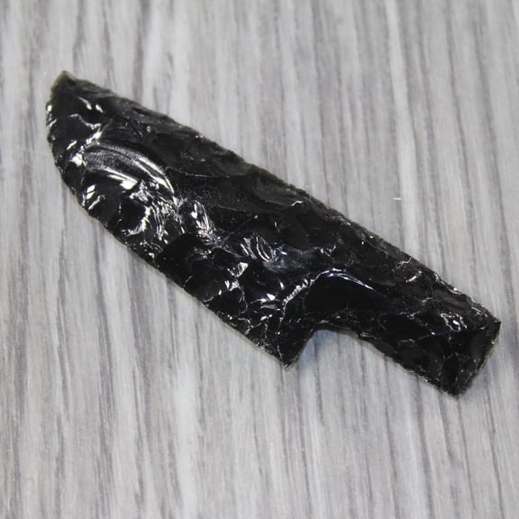 1 Small Obsidian Ornamental Knife Blade #4844 Mountain Man Knife