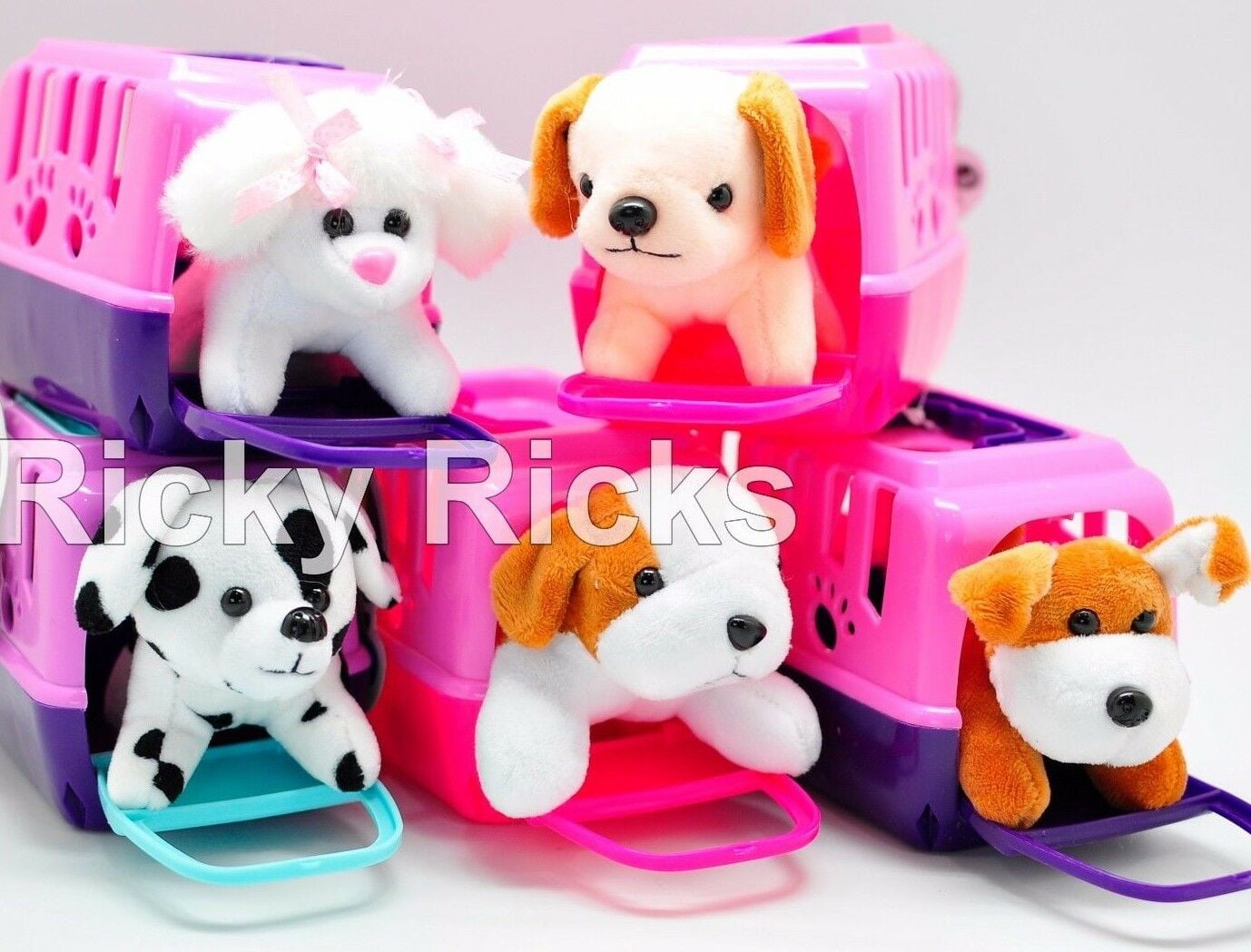 Small Pet Shop Toy Dog Carrying Case Kids Cute Puppy Stuffed Animal Plush Christmas Gift