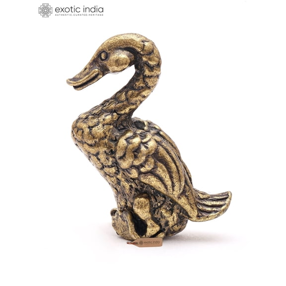 1" Small Tabletop Duck Figurine | Brass Statue
