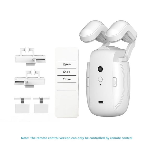 1 * Smart Curtains Robot Roman Rod Track/T/U-Rail Tracks Automatic Curtain Opener Kit-White