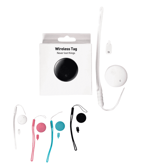 1 Smart GPS locator Tracker, Item Finder Works for Keys, Luggage, Satchel,Backpack etc With key lanyard for easy carrying Small, invisible and portable(Android Only Not for iOS Devices)-White