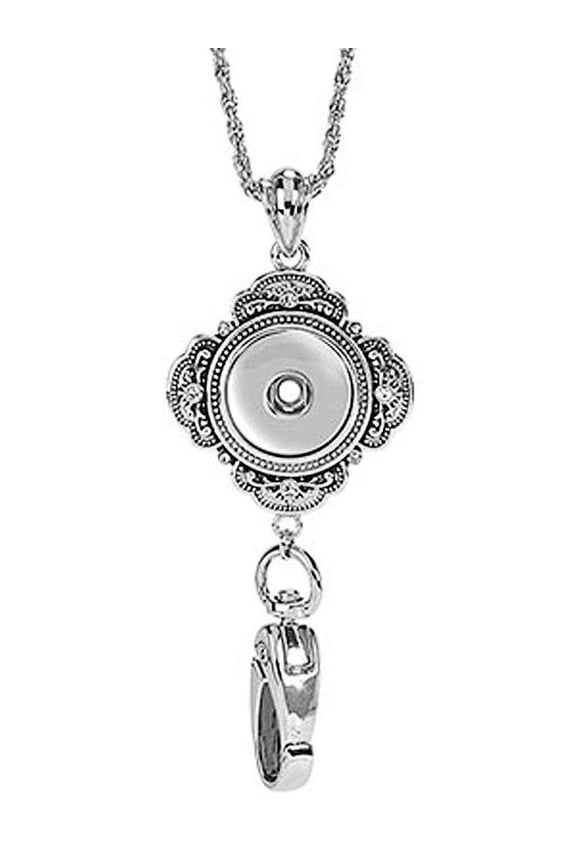 1-Snap Silver Lanyard SN90-09