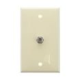 thumbnail image 1 of Leviton 80781-A Standard Video Wall Jack, F Connector, Almond, 1 of 2