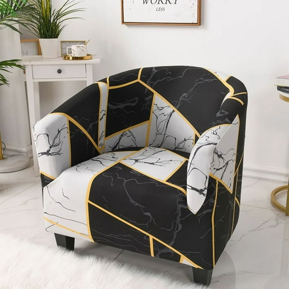 1*Sofa Cover Tub Chair for Armchairs Tub Sofa Slipcover Polyester Fiber Club Chair Slipcover Stretch Armchair Slipcover Removable Washable Sofa Couch Cover for Dining Living Room Reception