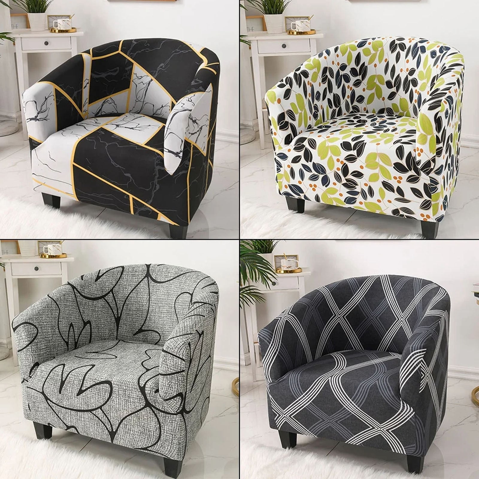 1*Sofa Cover Tub Chair for Armchairs Tub Sofa Slipcover Polyester Fiber
