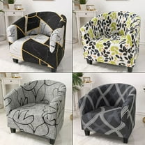 1*Sofa Cover Tub Chair for Armchairs Tub Sofa Slipcover Polyester Fiber Club Chair Slipcover Stretch Armchair Slipcover Removable Washable Sofa Couch Cover for Dining Living Room Reception