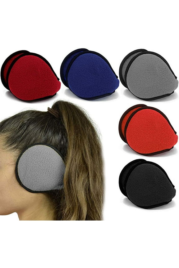 1 Soft Fleece Ear Muff Warmer Winter Basic Polar Fleece Earmuff Grip Wrap Unisex