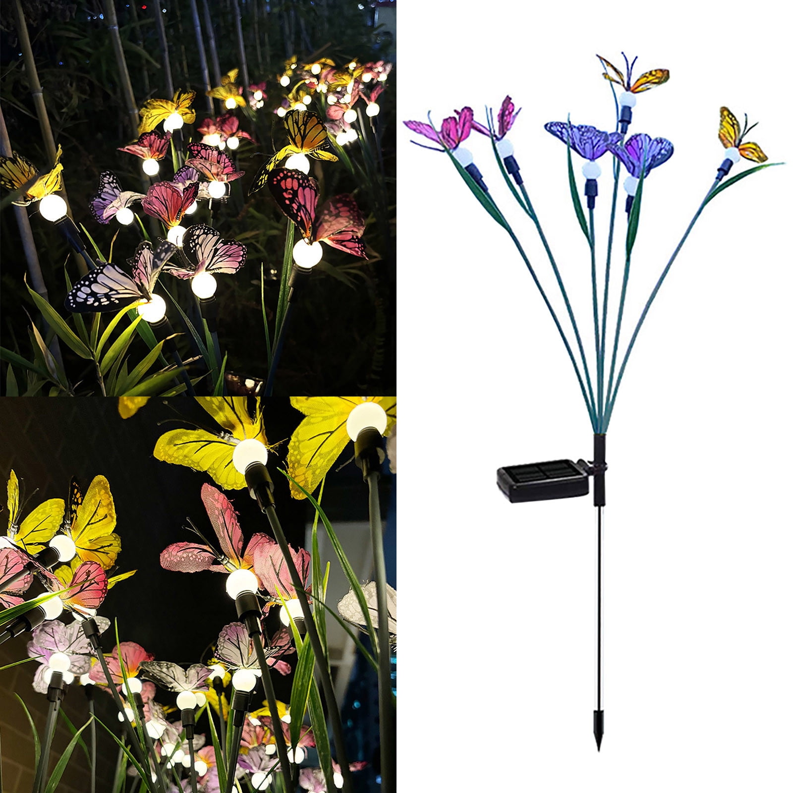 1 of Solar Garden Lights Newest Swaying Butterfly Light, Swaying in