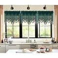 thumbnail image 1 of 1 Solid Faux Silk Swag Waterfall Ascot Window Valance w/Tassels 55" x18" WAVE, 1 of 3