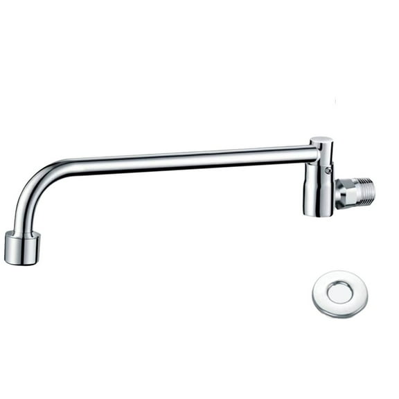 1*Specification G1/2 Brass Semi-Automatic Faucets Restaurant Kitchen For Commercial Wok Range Wall-Mounted