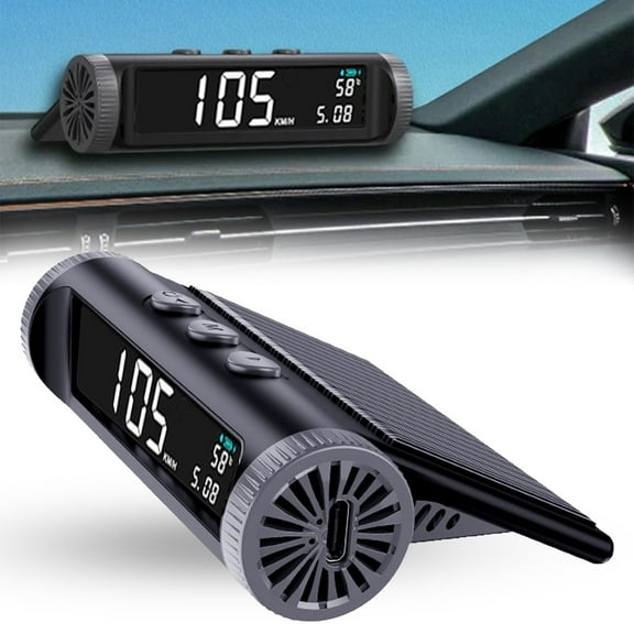 1 Speed Display Car Wireless Car Head Up Display Digital Speedometer Driving Auto Brightness Adjustment Multi Display for Vehicles