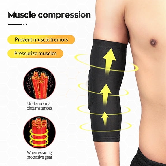 1 Sports Elbow Support Sleeve Honeycomb Paded Arm Joint Protector Breathbable Elbow Pads Cycling Running Basketball Arm Guard