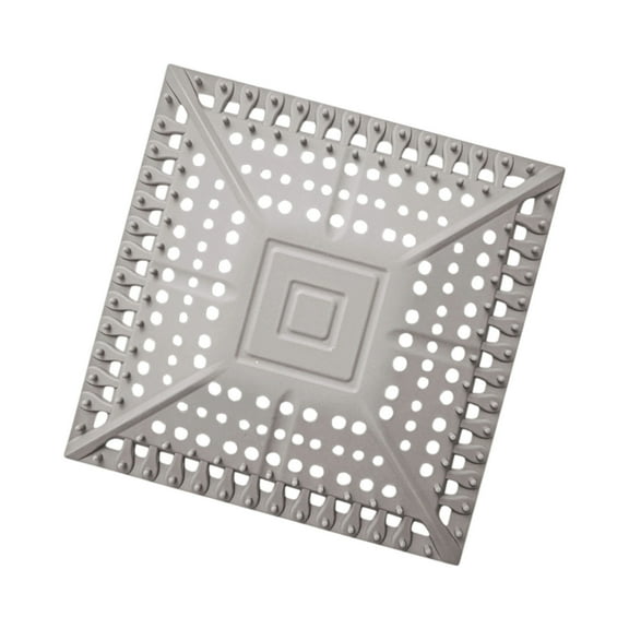 1. Square Silicone Shower Drain Cover Anti-Clog Hair Catcher Bathroom Kitchen Sink Strainer Easy Install Filter