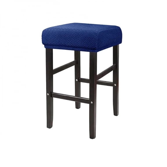 1 Square Stool Covers Home Jacquard Elastic Bar Stool Slipcovers Counter Saddle Seat Covers Living Room Coffee Restaurant