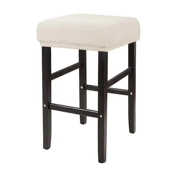 1 Square Stool Covers Home Jacquard Elastic Bar Stool Slipcovers Counter Saddle Seat Covers Living Room Coffee Restaurant