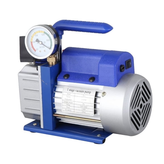 1 Stage 3.5CFM/4CFM Rotary Vane Vacuum Pump HVAC R410a R134+ Electromagnetic Valve+ Precision Gauge ,Durable Materia