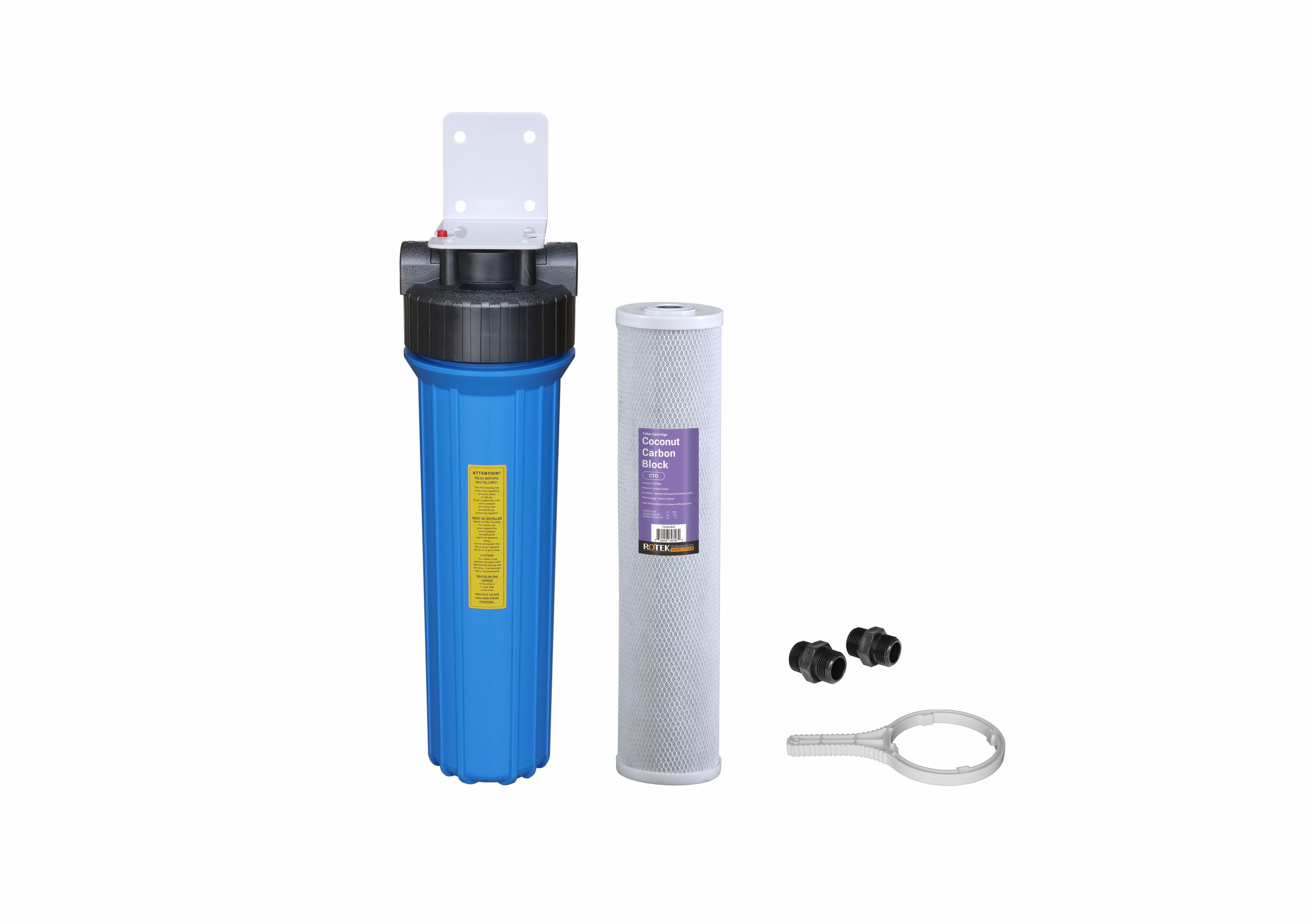 1 Stage - Whole House Water System with 20" x 4.5" Carbon (ACB)