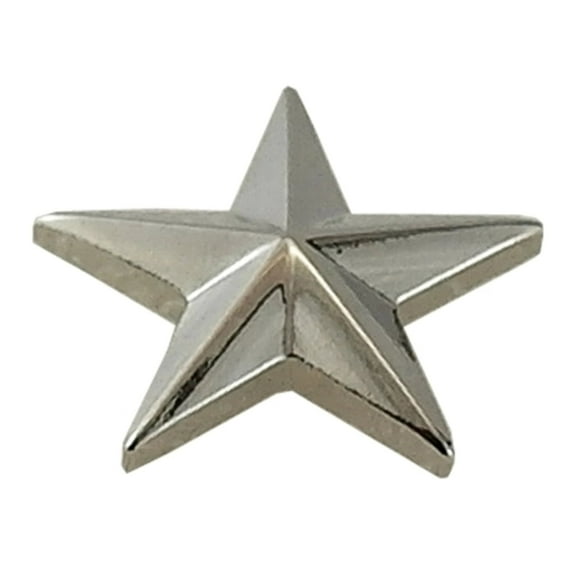 Hero's Pride 5/8-Inch Silver Single Star Pin with Clutch Back – Pair