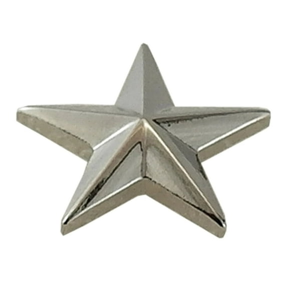 Hero's Pride 5/8-Inch Silver Single Star Pin with Clutch Back – Pair