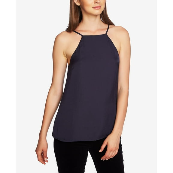 1.State Laced Back Halter Top Lunar Navy L