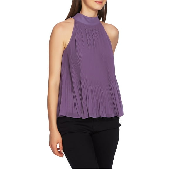 1. State Pleated Chiffon Top