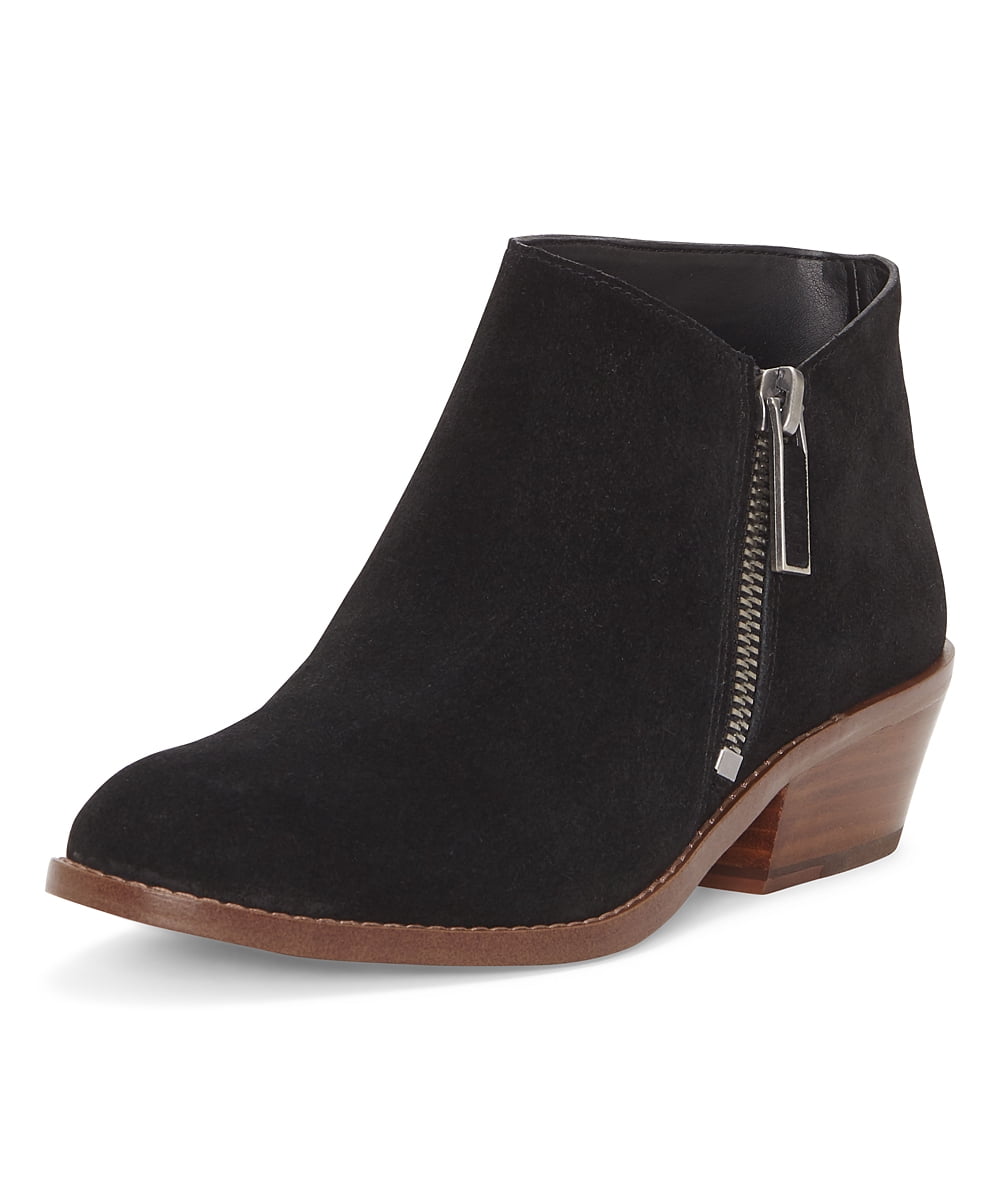 1.State Rosita Leather Boot Black Nubuck Suede Low Cut Designer Ankle ...