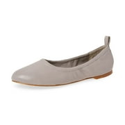 1.STATE Salen Iris Grey Soft Leather Flexible Sole Elastic Topline Ballet Flats (Iris, 11)