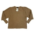 thumbnail image 1 of 1. State Women's V-Neck Rib Knit Puff Sleeve Sweater (Wild Oak, S), 1 of 1