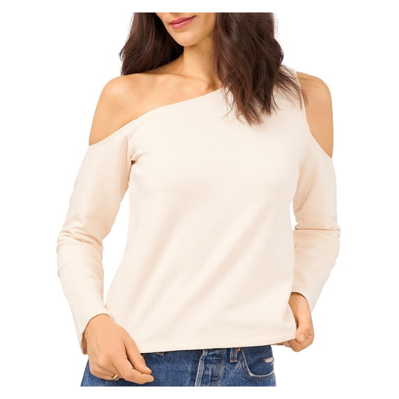 1.State Womens Asymmetric Cold-Shoulder Blouse