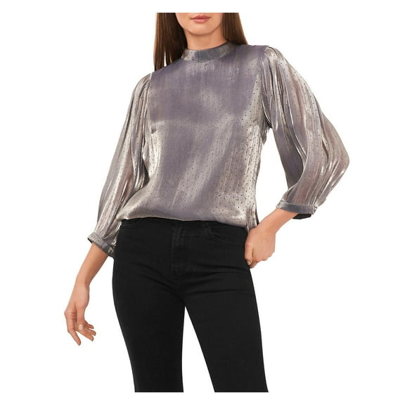 1.State Womens Chiffon Shimmer Blouse