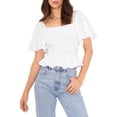 thumbnail image 1 of 1.State Womens Eyelet Square Neck Blouse, 1 of 2