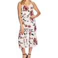 thumbnail image 1 of 1.STATE Womens Floral Jumpsuit, Pink, Large, 1 of 2