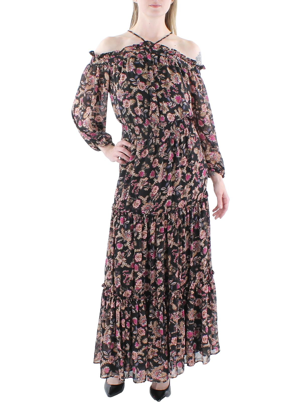 1.State Womens Floral Smocked Midi Dress - Walmart.com