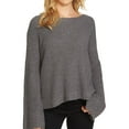 thumbnail image 1 of 1.STATE Womens Textured Pullover Sweater, Grey, X-Small, 1 of 2