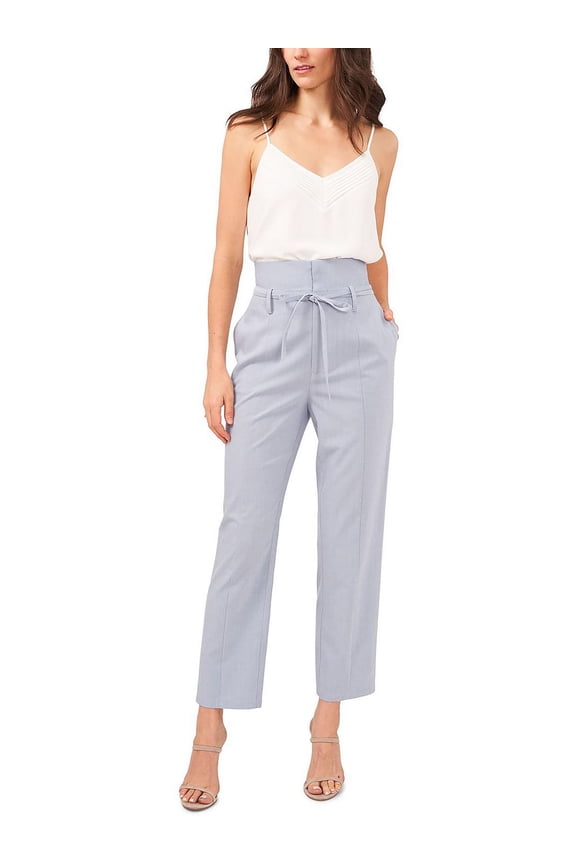 Womens High Waist Straight Leg Dress Pants