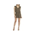 thumbnail image 1 of 1.State Womens Ruffled Tie-Back Romper Green XS, 1 of 2
