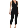 thumbnail image 1 of 1.STATE Womens Wrap Jumpsuit, Black, 2, 1 of 2