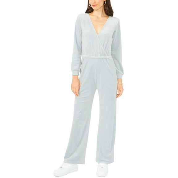 1.State Womens Velour Long Sleeve Jumpsuit