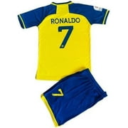 1 Stop Soccer Ronaldo CR7 Jersey Adult Uniform AL NASSR Fc Saudi Arabia-Large