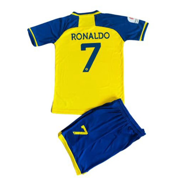 1 Stop Soccer Ronaldo CR7 Jersey Kids Uniform AL NASSR Fc Saudi Arabia