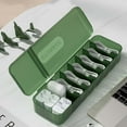 thumbnail image 1 of 1*Storage Box Data Cable Organizer Box Cable Management 7 Compartments Storage Box Usb Cord Sorter Small Desk Electronic Accessories Organizer and Storage，Contact Cases Green Stora, 1 of 7