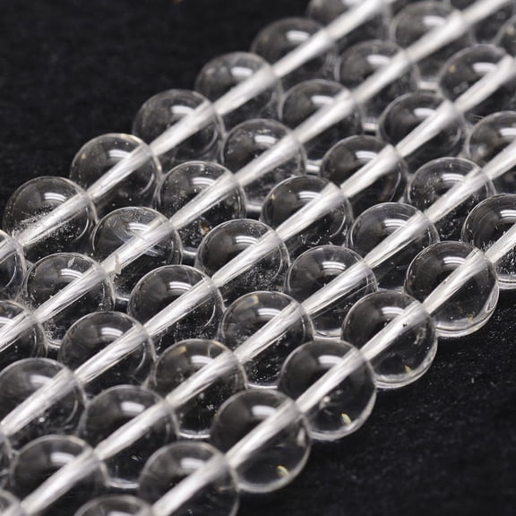 1 Strand Natural Quartz Beads Strands Rock Beads Round Grade A Clear 6mm Hole: 1mm 61pcs/strand 14.9 inch~15.1 inch