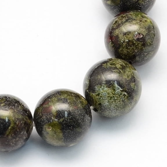 1 Strand Round Natural Dragon Blood Jasper Beads Strands 6~7mm Hole: 1mm about 60pcs/strand 15.1 inchDIY