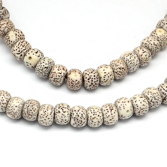 1 Strand Undyed & Natural Moon and Star Xingyue Bodhi Bead Strands Buddhism Mala Beads Jewelry Findings Coconut Brown 9x7mm Hole: 1.5~2mm 114pcs/strand