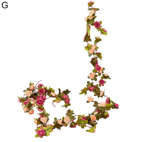 1 Stripe Fake Flower Rattan Flexible Romantic Colorfast Wedding Artificial Blossom Flower Garland Party Decor Clear Faux S