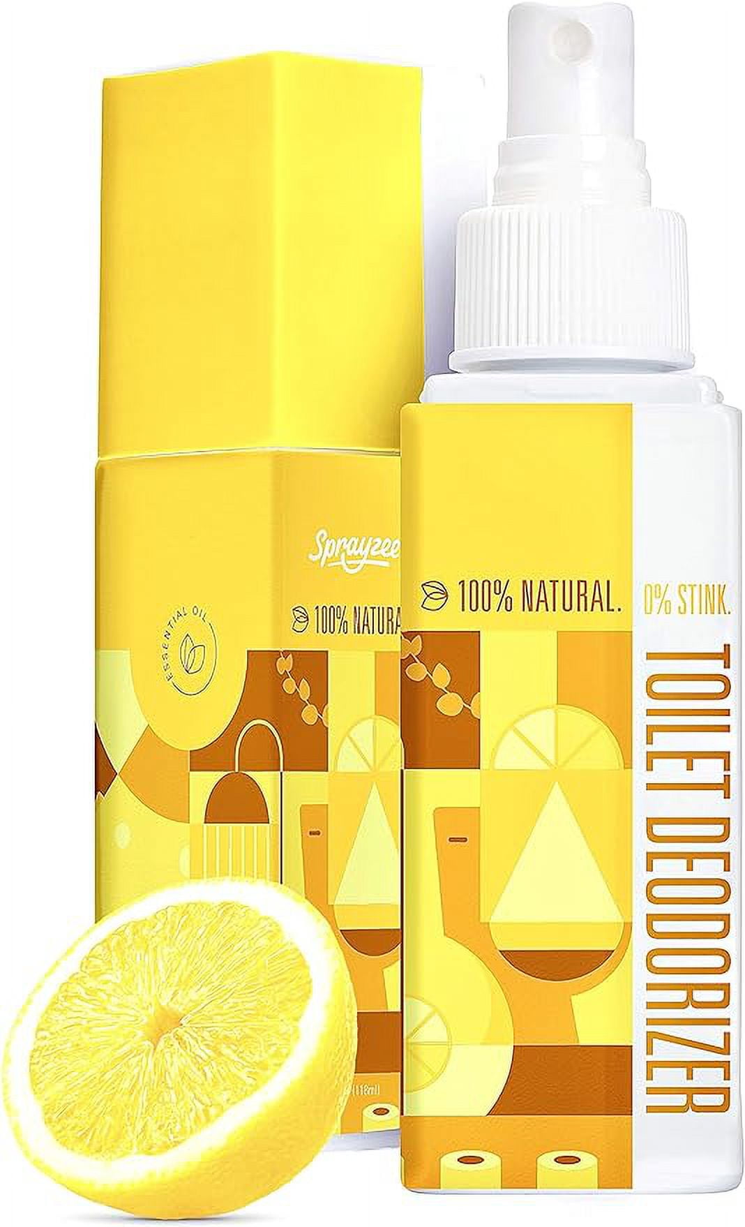 #1 Strongest Natural Toilet Spray for Poop + Bathroom Air Freshener (Citrus Haven) Extra Long Lasting Before You Go Toilet Spray Bathroom Poop Spray & Toilet Deodorizer w/Premium Grade Essential Oils