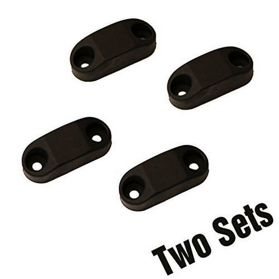 #1 Strongest - RV & Trailer Magnetic Door / Baggage Door Catch Camper Black Plastic (2-Pair)