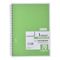 thumbnail image 1 of 1-Subject Notebook, Spiral Notebook, College Ruled Paper, 7.87" X 10.63", 70 Sheets Per Notebook, Wide Ruled Notebook(Green), 1 of 9