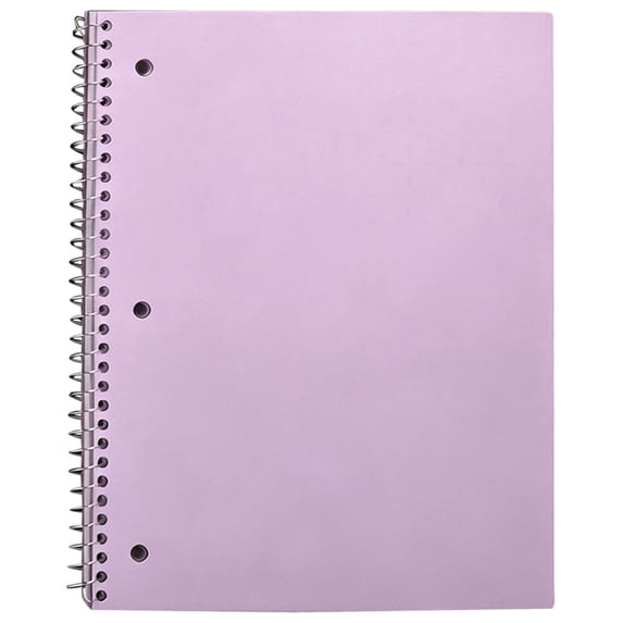1-Subject Notebook, Spiral Notebook, College Ruled Paper, 7.95" X 10.51", 3 Hole Notebook, Wide Ruled Notebook